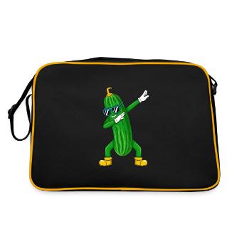Tamponner le concombre Dab Dance Gift Birthday - Sac Retro - noir/or - Dos