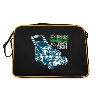 Je suis un coupeur d'herbe par passion - Sac Retro - noir/or - Dos