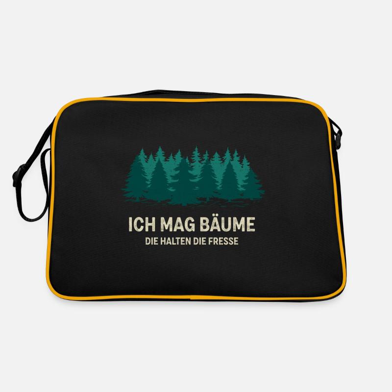 I like trees Forest man Forest love Forest friends Fun Retro Bag