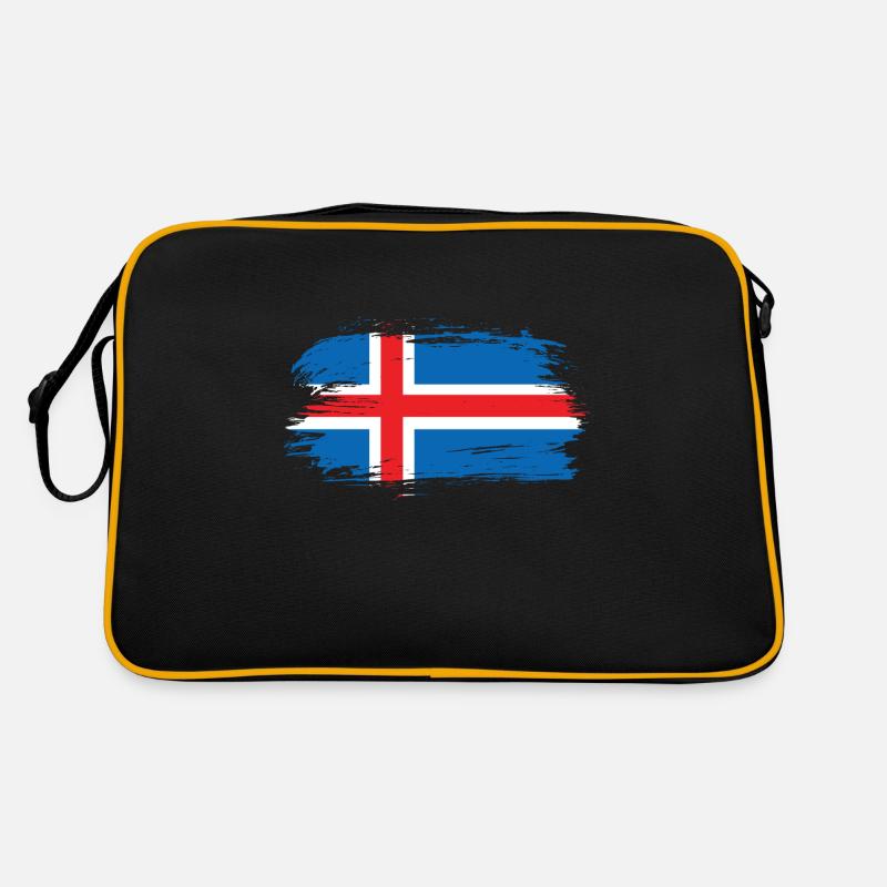 Iceland flag Retro Bag