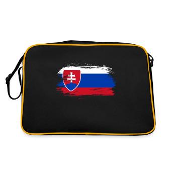 Drapeau Slovaquie - Sac Retro - noir/or - Dos