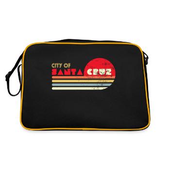 La plus grande ville des États-Unis, Californie - Sac Retro - noir/or - Dos