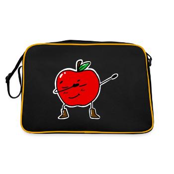 Tamponner Apple - Sac Retro - noir/or - Dos