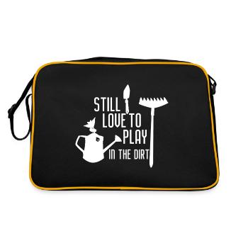 Gärtner - Retro Tasche - Schwarz/Gold - Hinten