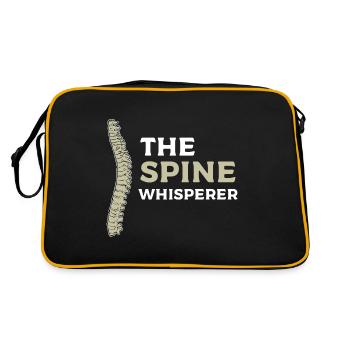 Physiotherapie - Retro Tasche - Schwarz/Gold - Hinten