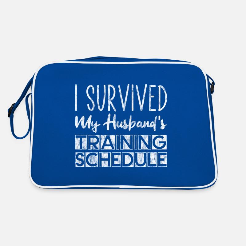 I Survived My Husband's Training Schedule 3 Retro Tasche