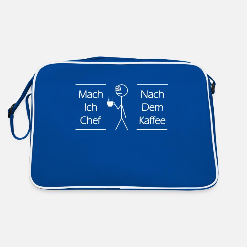 Chef Kaffee Spruch Strichmännchen Fun Retro Tasche