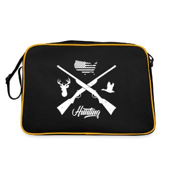 I Love Hunting USA - Retro Bag - black/gold - Back