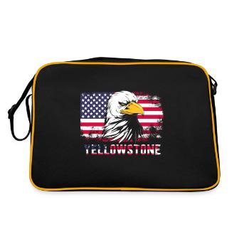 Yellowstone - Retro Bag - black/gold - Back