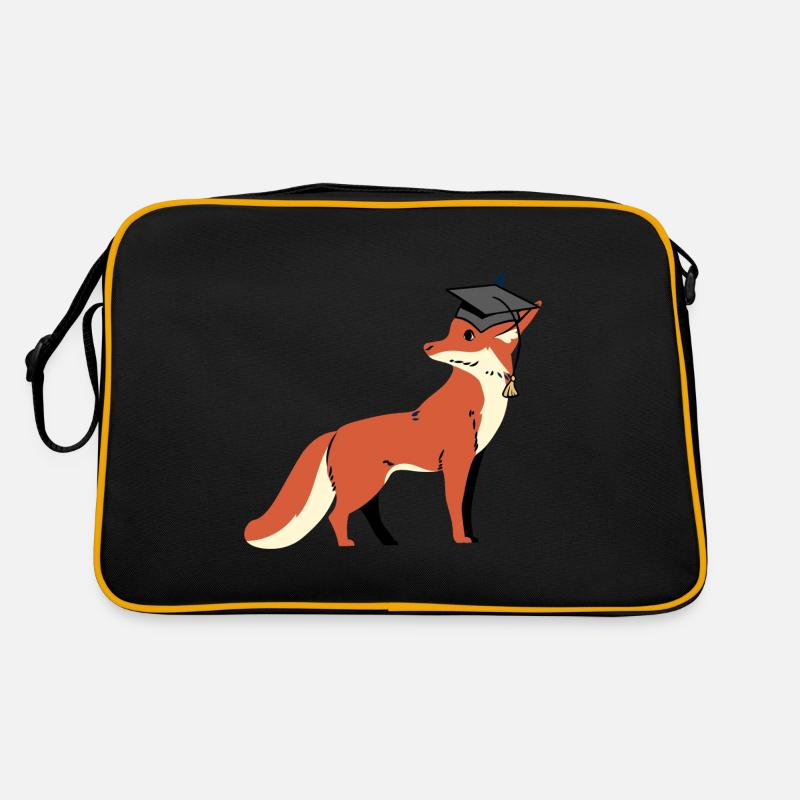 fox wisdom wise scholar learn wise Retro Bag