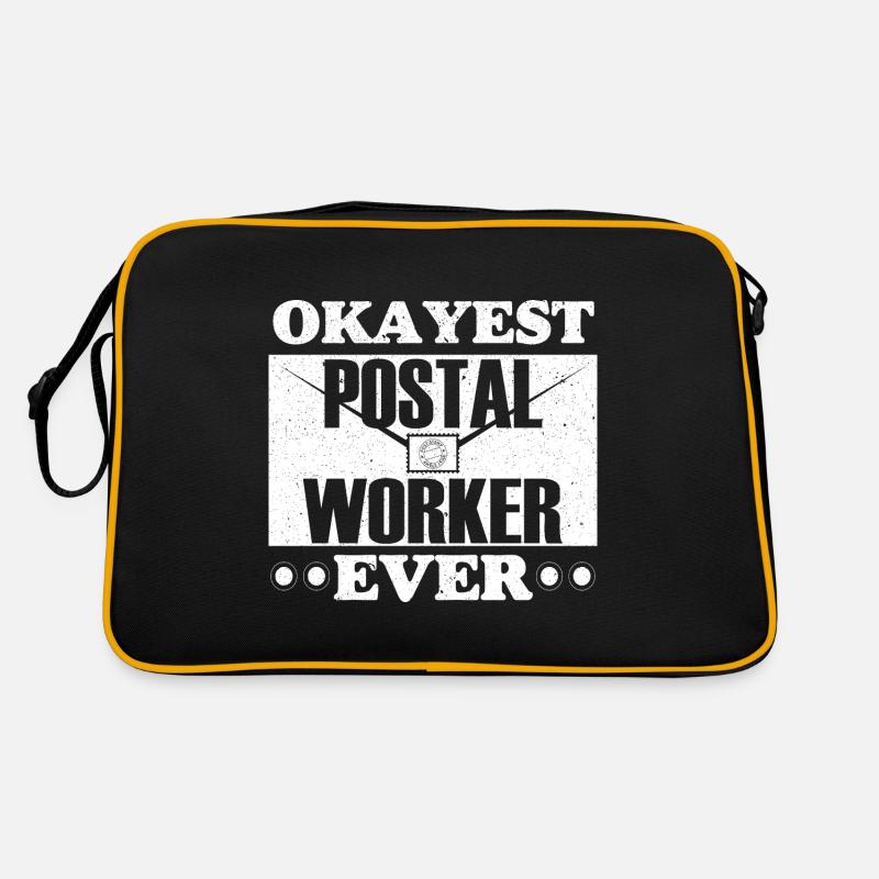 Der beste Postangestellte aller Zeiten Briefträger Retro Tasche