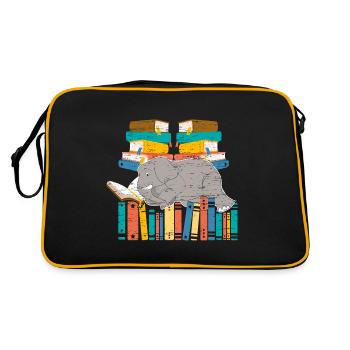Elephant Lovers Wildlife Safari Zookeeper Büche - Retro Bag - black/gold - Back