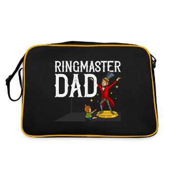 Circus Birthday Party Papa Theme Ringmaster - Retro Bag - black/gold - Back