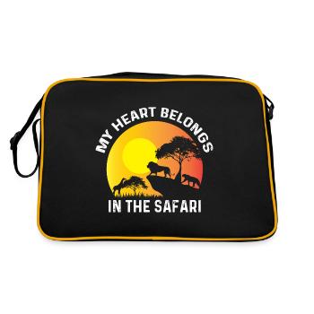 Appartient à Safari Backpacker Gift - Sac Retro - noir/or - Dos