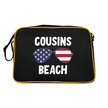 Plage de Cousins - Sac Retro - noir/or - Dos