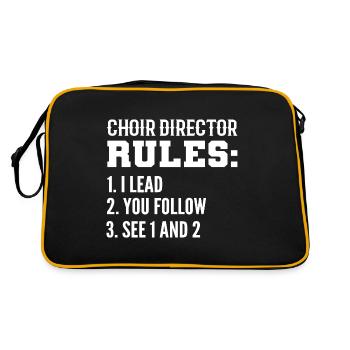 Chef de chœur Règles Bandmaster Gift - Sac Retro - noir/or - Dos