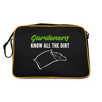 Kennen Sie alle Schmutz Gärtner Gift - Retro Tasche - Schwarz/Gold - Hinten