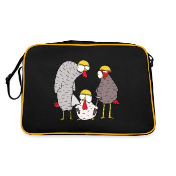 Construction site Construction Client Use Maurer Gewerbe - Retro Bag - black/gold - Back