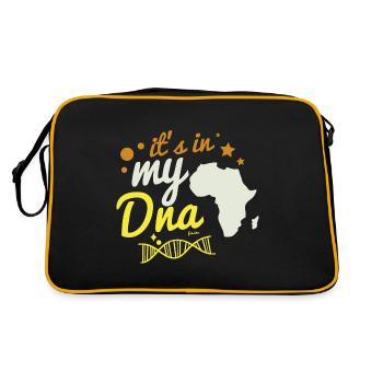 L’Afrique est dans mon ADN - Sac Retro - noir/or - Dos