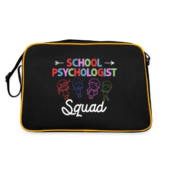 Psychologue scolaire Psychologie scolaire Psychologie - Sac Retro - noir/or - Dos