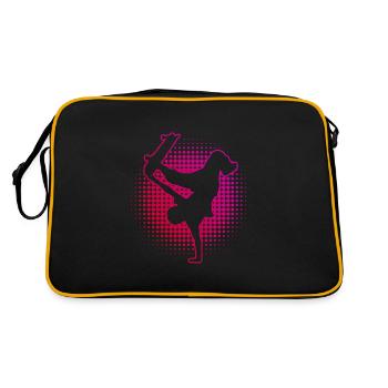 Skateboard Homme Femmes Skateboarder Skateboarder - Sac Retro - noir/or - Dos