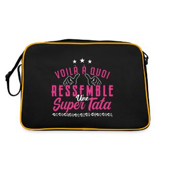 Super tata - Sac Retro - noir/or - Dos