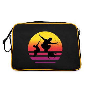 Course libre Cours Femmes Coureur libre Hommes - Sac Retro - noir/or - Dos