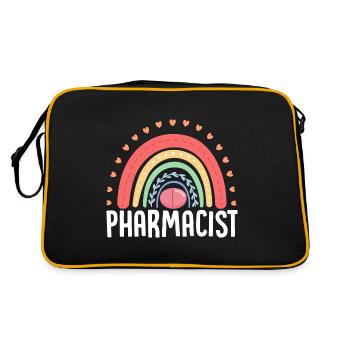Pharmacists Pharmacy Pharmacy Rainbow - Retro Bag - black/gold - Back