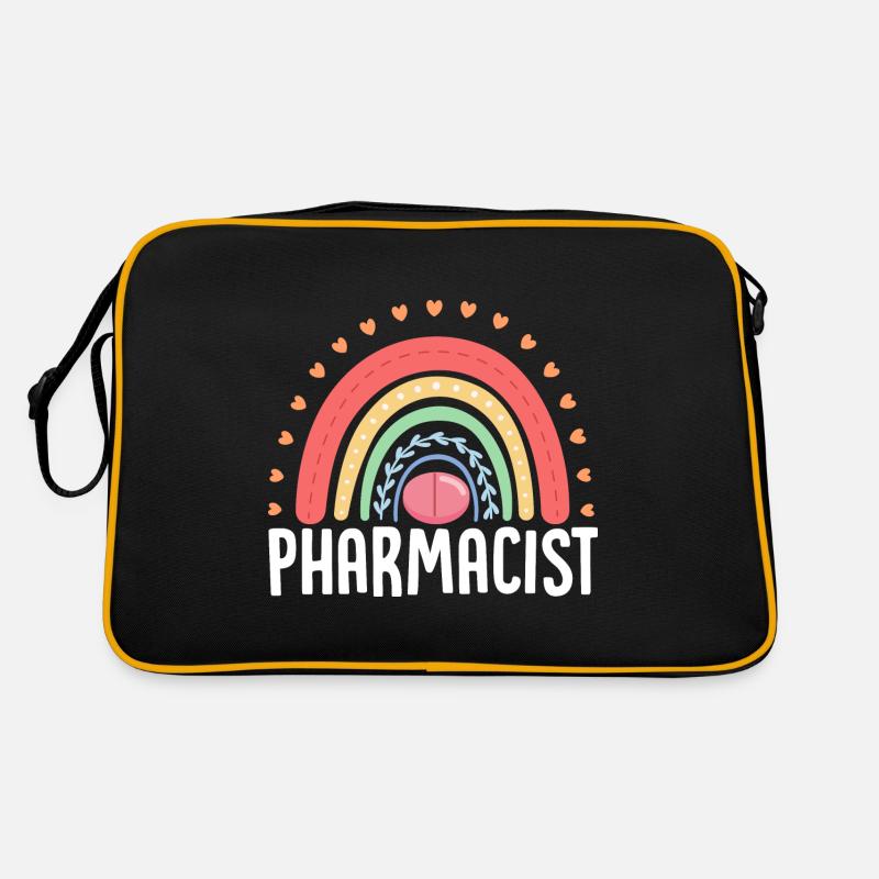 Apotheker Apotheke Apotheke Regenbogen Retro Tasche