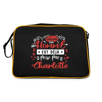 Cadeau Homme déja pris par Charlotte - Sac Retro - noir/or - Dos