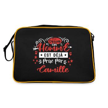 Cadeau Homme déja pris par Camille - Sac Retro - noir/or - Dos