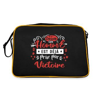 Cadeau Homme déja pris par victoire - Sac Retro - noir/or - Dos