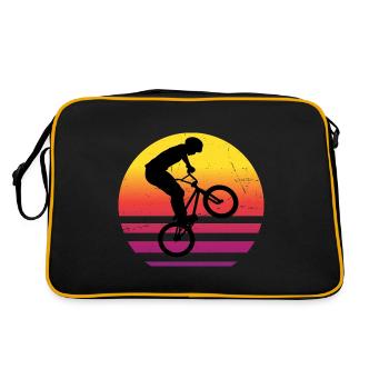 bmx boys cycling bmx bmx bicycle women - Retro Bag - black/gold - Back