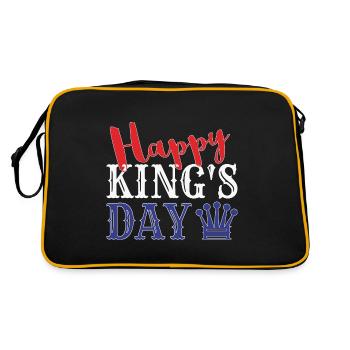 Jour du Roi Joyeux Königstag - Sac Retro - noir/or - Dos
