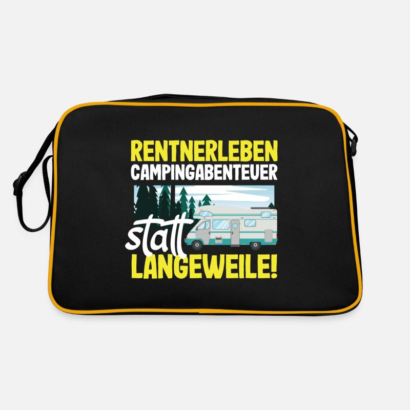 Rentnerleben - Campingabenteuer statt Langeweile Retro Tasche