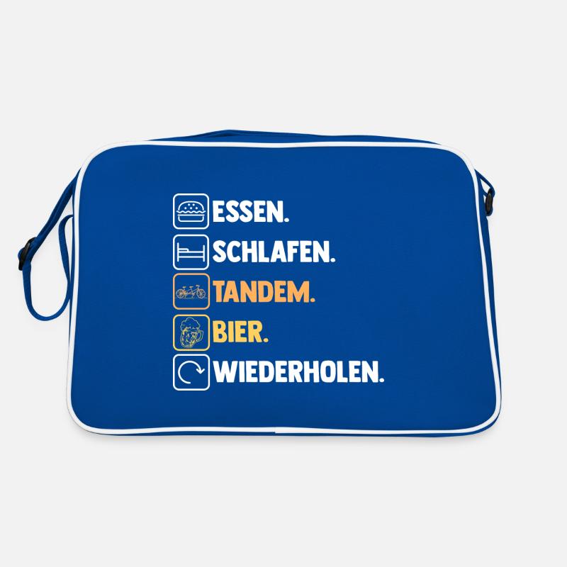 Fahrrad Radfahrer Bier Tandem Retro Tasche