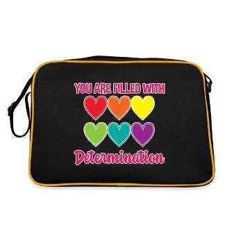 Vous êtes rempli de détermination 4 - Sac Retro - noir/or - Dos