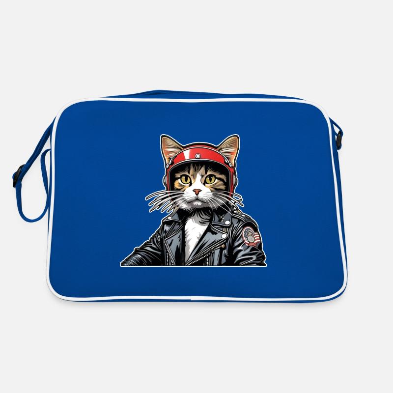 Katzen Katze Katzenshirt Katze Geschenkidee kitten Retro Tasche