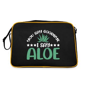 You Say Goodbye I Say Aloe 3 - Retro Bag - black/gold - Back