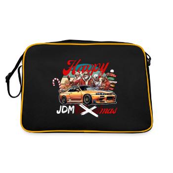 Jdm christmas edition / Tuning Mechanic Costume - Retro Bag - black/gold - Back