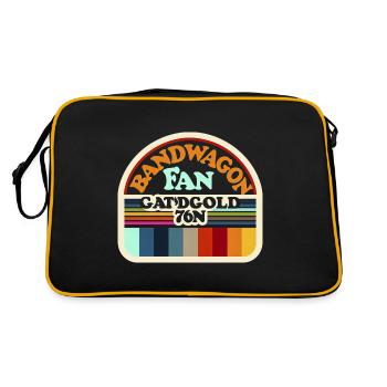 Bandwagon Fan 18 - Retro Bag - black/gold - Back