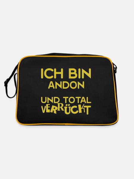 Andon - Retro Bag - black/gold - Back