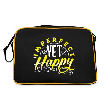 Embrace Your Quirks - Authenticity Is Gorgeous - Retro Bag - black/gold - Back