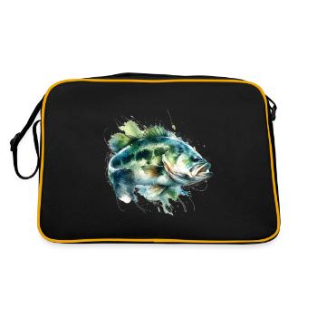 Poisson bar - Sac Retro - noir/or - Dos