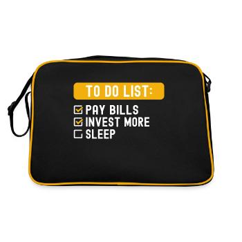 Liste des choses à faire Investir - Sac Retro - noir/or - Dos