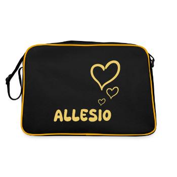 Allesio - Sac Retro - noir/or - Dos