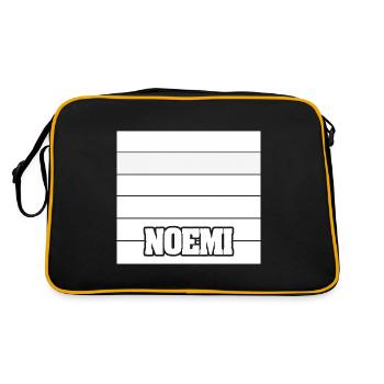 Nom de la femme Noemi - Sac Retro - noir/or - Dos