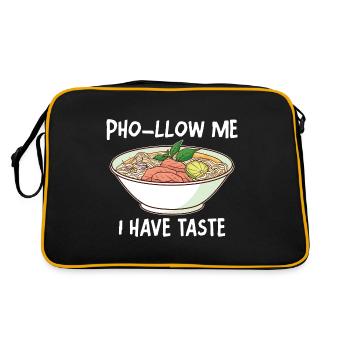 Funny Pho Vietnamese Noodle Soup Pho - Retro Bag - black/gold - Back