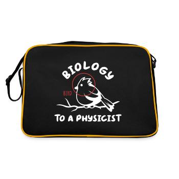 Biologie für einen Physiker - Retro Tasche - Schwarz/Gold - Hinten