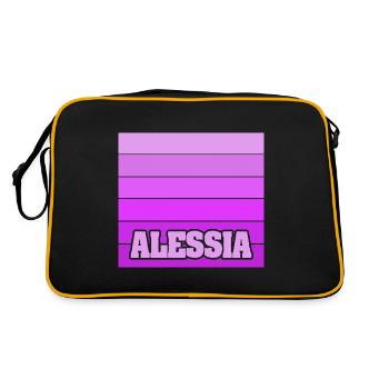 Alessia - Sac Retro - noir/or - Dos